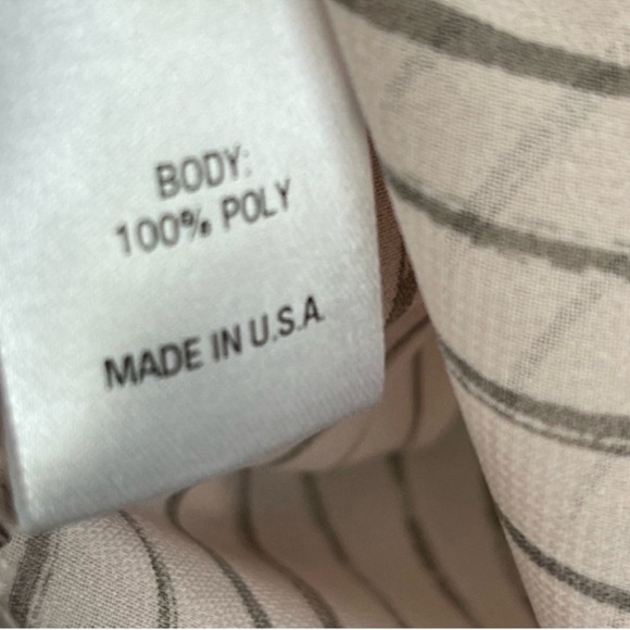 Lola & Sophie Lightweight Sleeveless Blouse V-neck Peach Pink Charcoal Size L - Picture 8 of 9